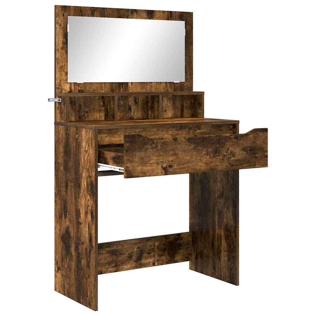 Bedroom Dressing Tables Smoked Oak 80 x 39.6 x 135 cm