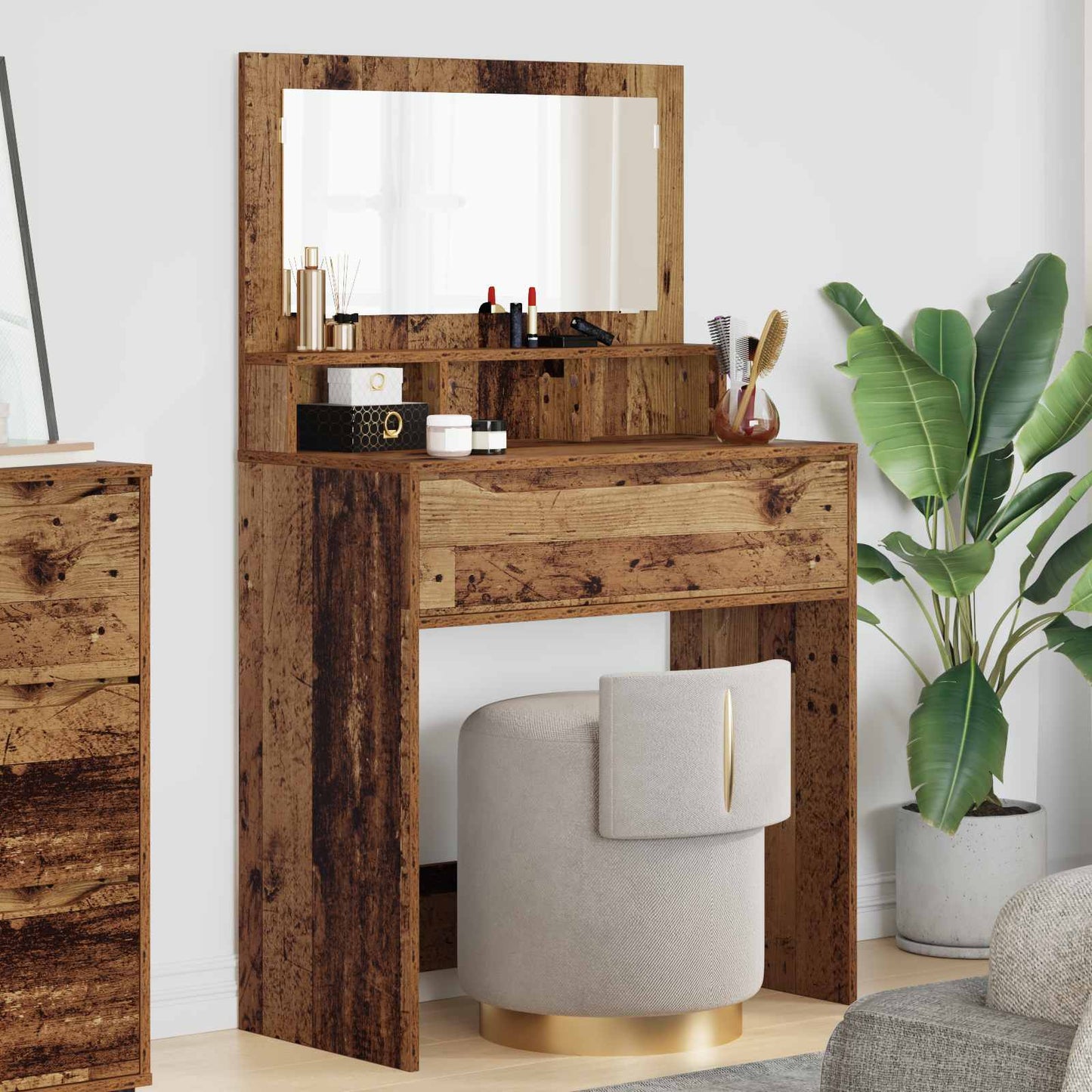 Bedroom Dressing Tables Old Wood 80 x 39.6 x 135 cm