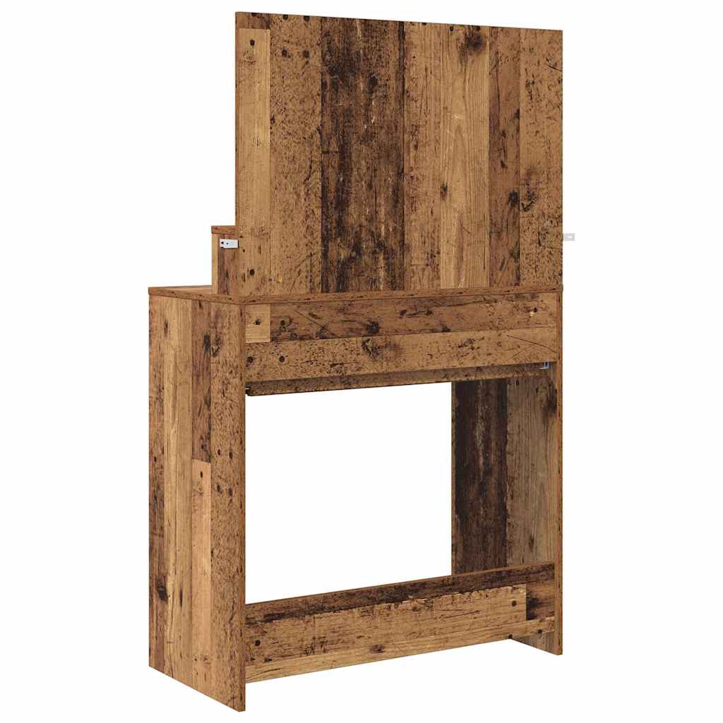Bedroom Dressing Tables with Drawer Old Wood 80 x 39.6 x 135 cm