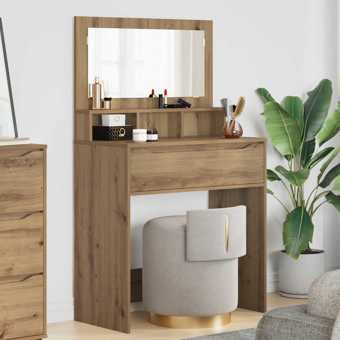 Bedroom Dressing Tables Artisan Oak 80 x 39.6 x 135 cm