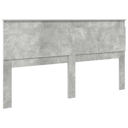 Headboard with Headboard Concrete Grey 200 cm Engineered Wood