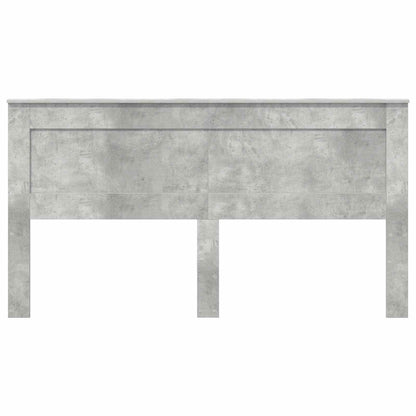 Headboard with Headboard Concrete Grey 200 cm Engineered Wood