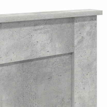 Headboard with Headboard Concrete Grey 180 cm Engineered Wood
