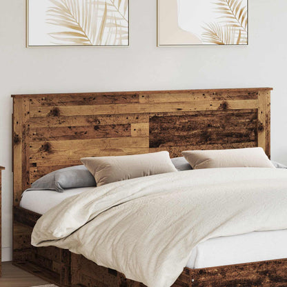 Headboard with Headboard Old Wood 180 cm Engineered Wood