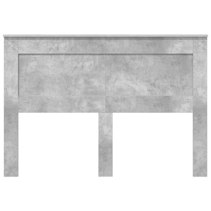 Headboard with Headboard Concrete Grey 160 cm Engineered Wood
