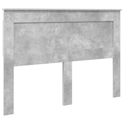 Headboard with Headboard Concrete Grey 150 cm Engineered Wood