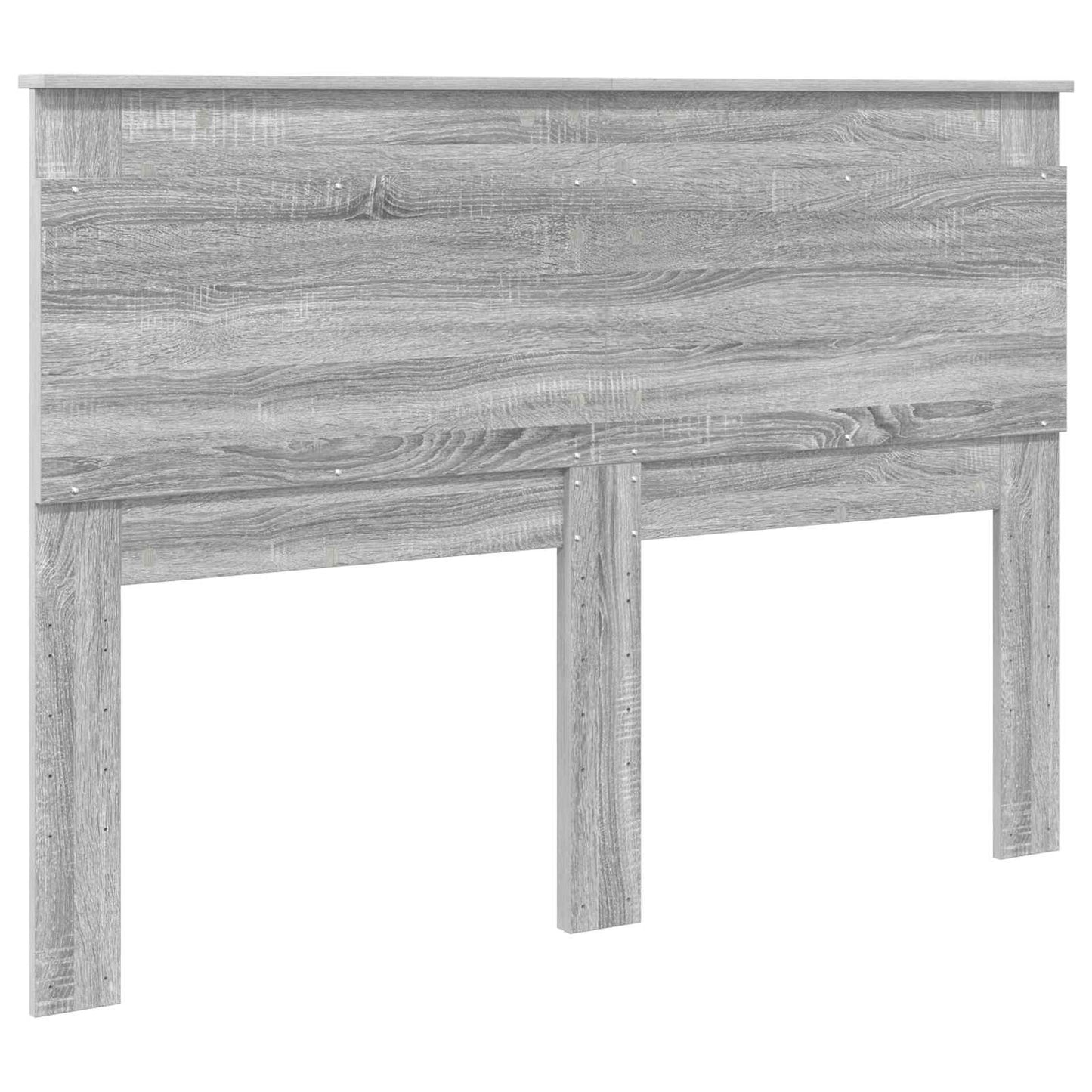 Headboard with Headboard Grey Sonoma 140 cm Engineered Wood