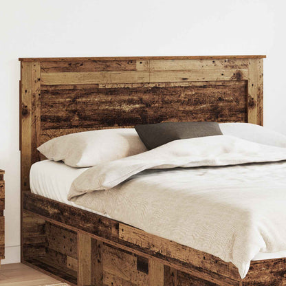 Headboard with Headboard Old Wood 140 cm Engineered Wood