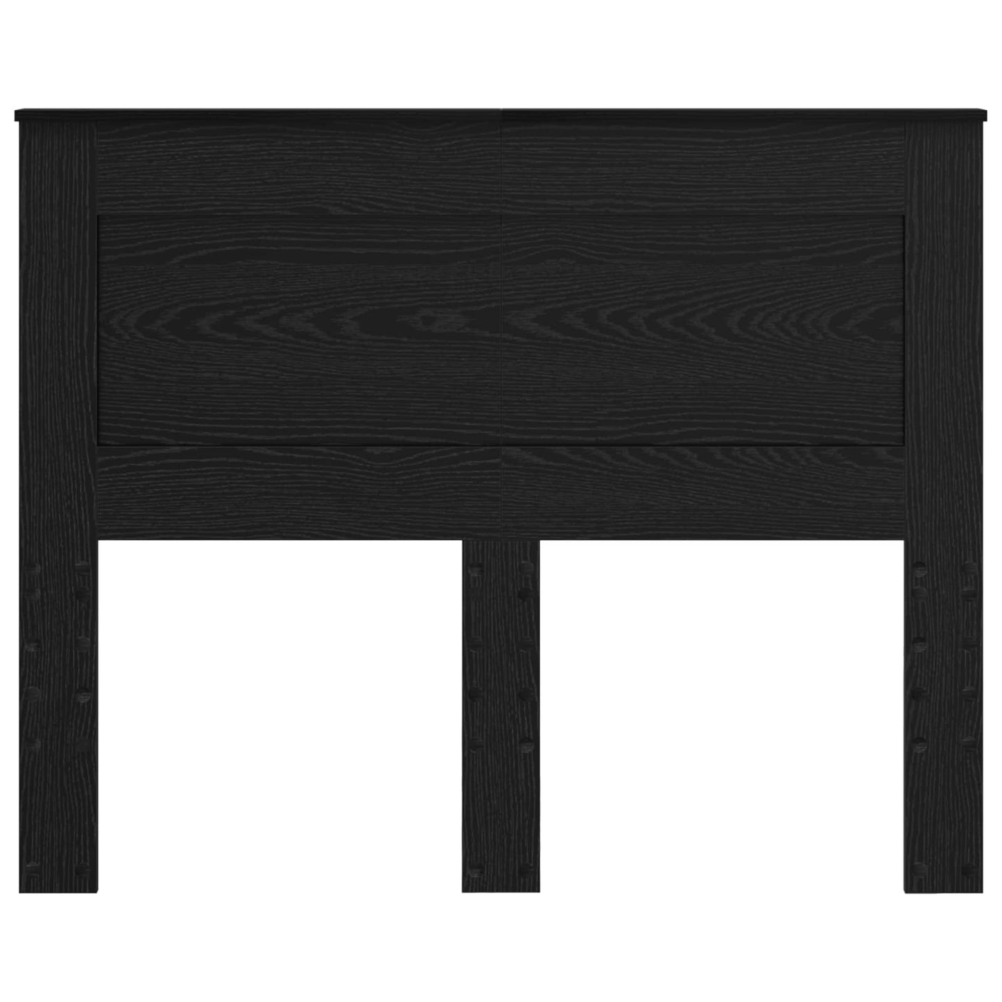 Headboard with Headboard Black Oak 135 cm Engineered Wood