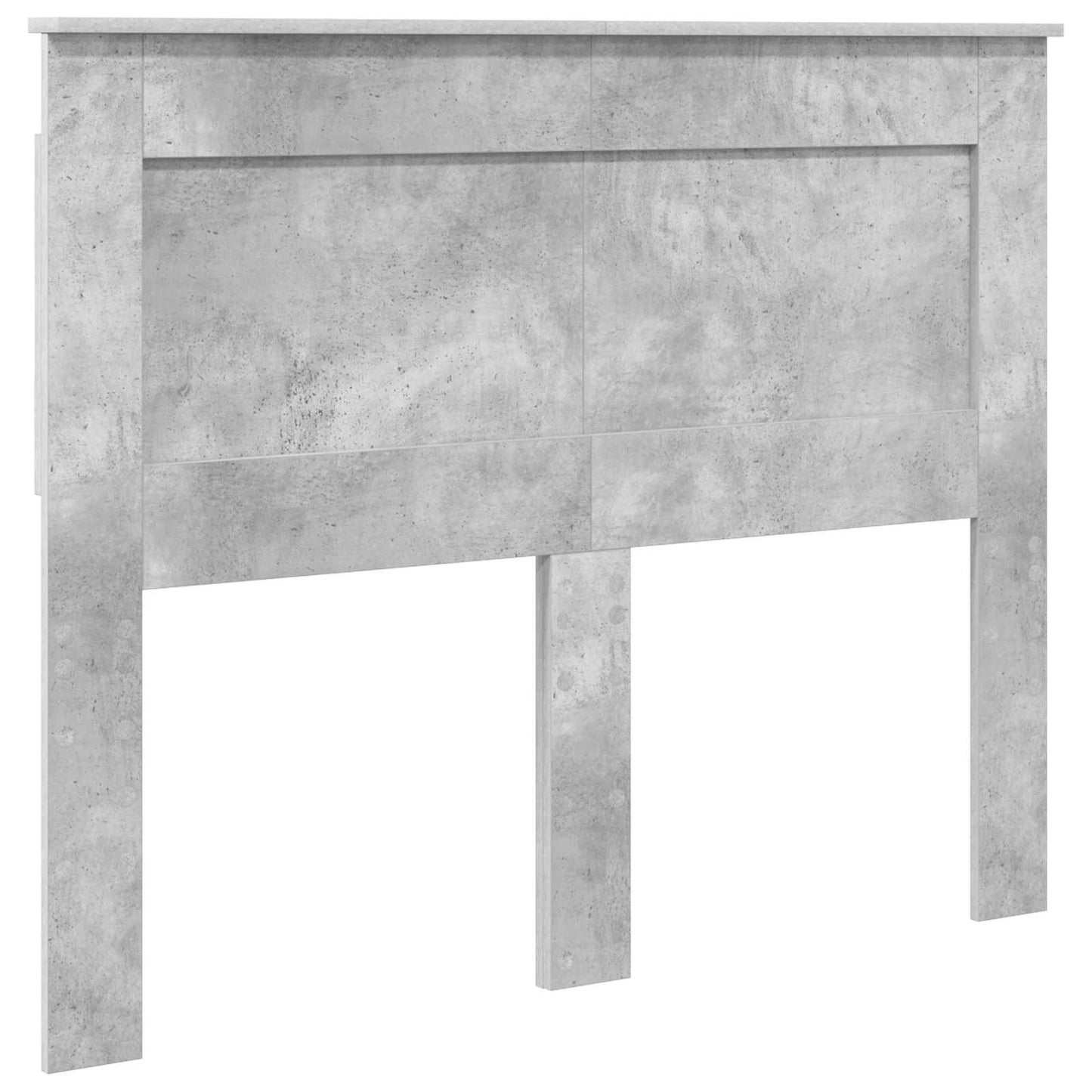Headboard with Headboard Concrete Grey 135 cm Engineered Wood