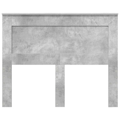 Headboard with Headboard Concrete Grey 135 cm Engineered Wood