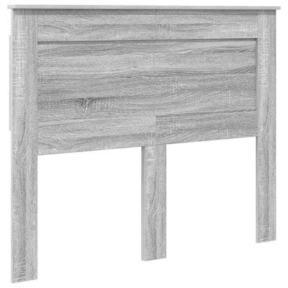 Headboard with Headboard Grey Sonoma 135 cm Engineered Wood