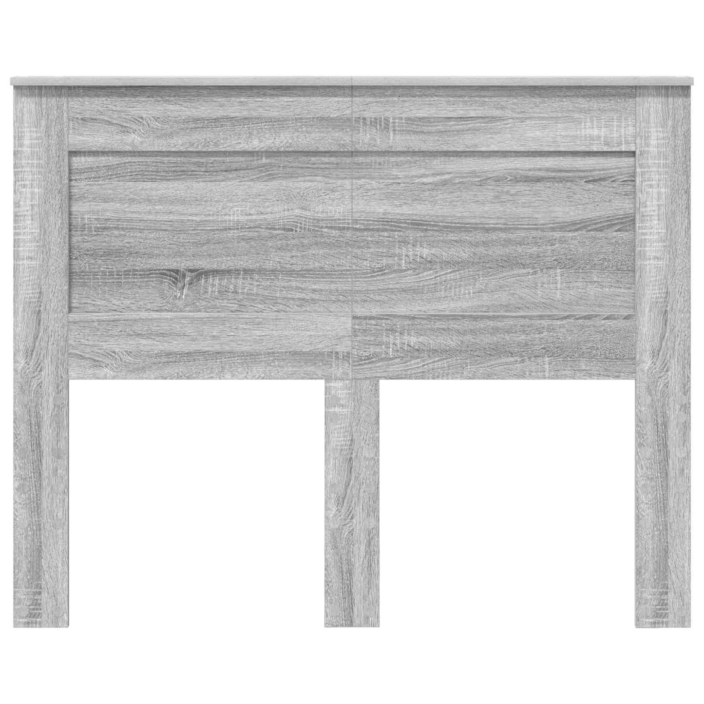 Headboard with Headboard Grey Sonoma 135 cm Engineered Wood
