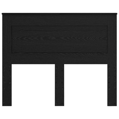 Headboard with Headboard Black Oak 120 cm Engineered Wood