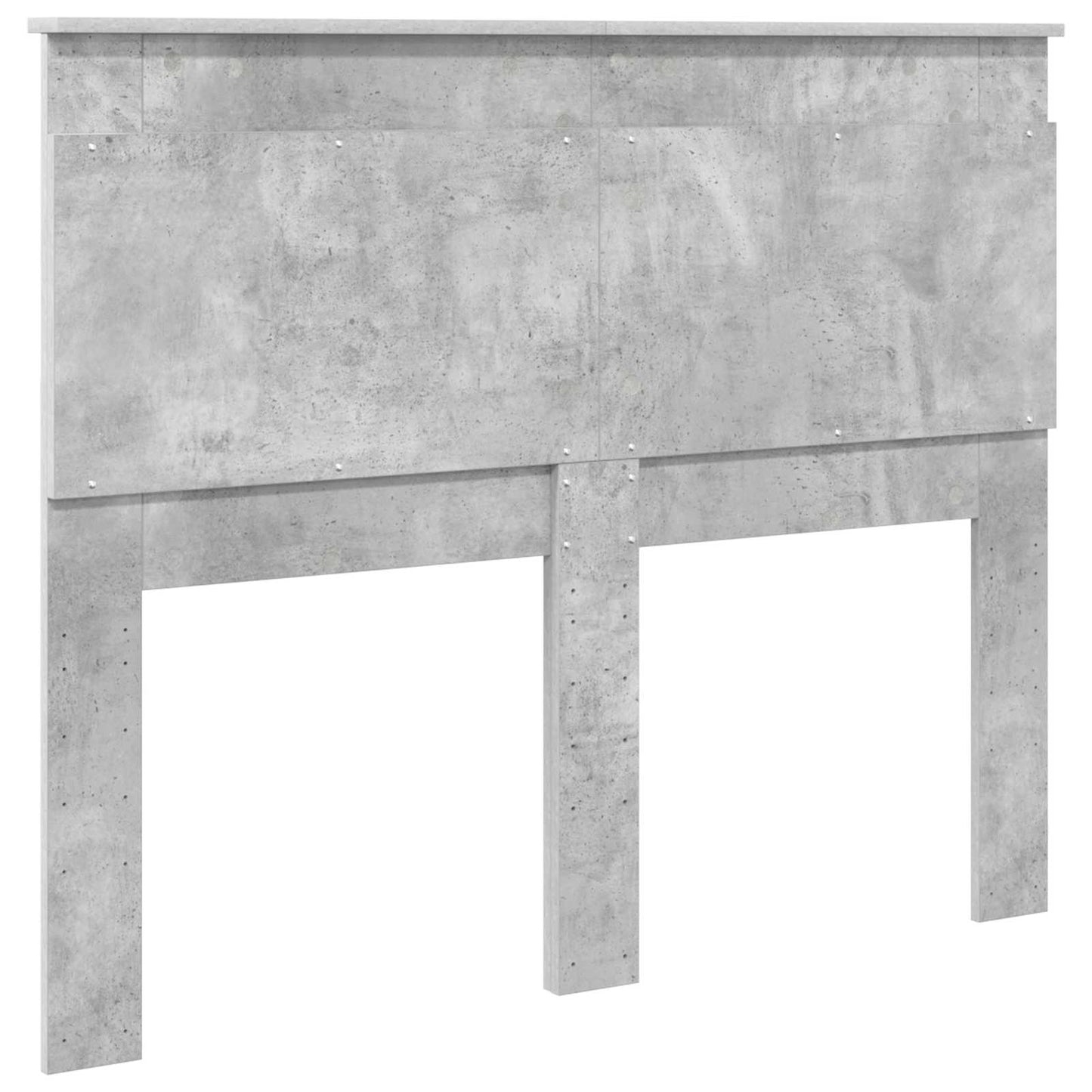 Headboard with Headboard Concrete Grey 120 cm Engineered Wood