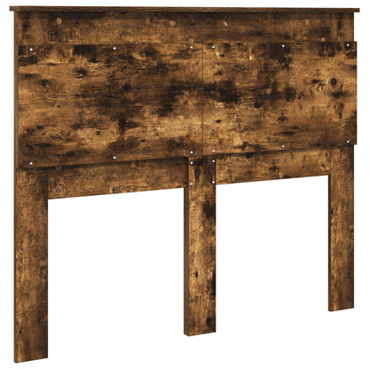 Headboard with Headboard Smoked Oak 120 cm Engineered Wood