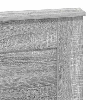 Headboard with Headboard Grey Sonoma 120 cm Engineered Wood