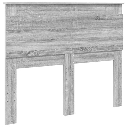 Headboard with Headboard Grey Sonoma 120 cm Engineered Wood