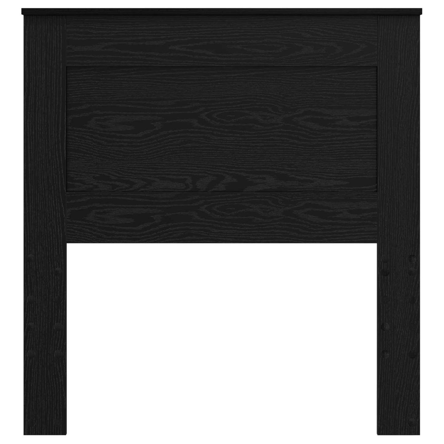 Headboard with Headboard Black Oak 100 cm Engineered Wood