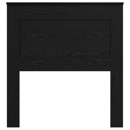 Headboard with Headboard Black Oak 100 cm Engineered Wood