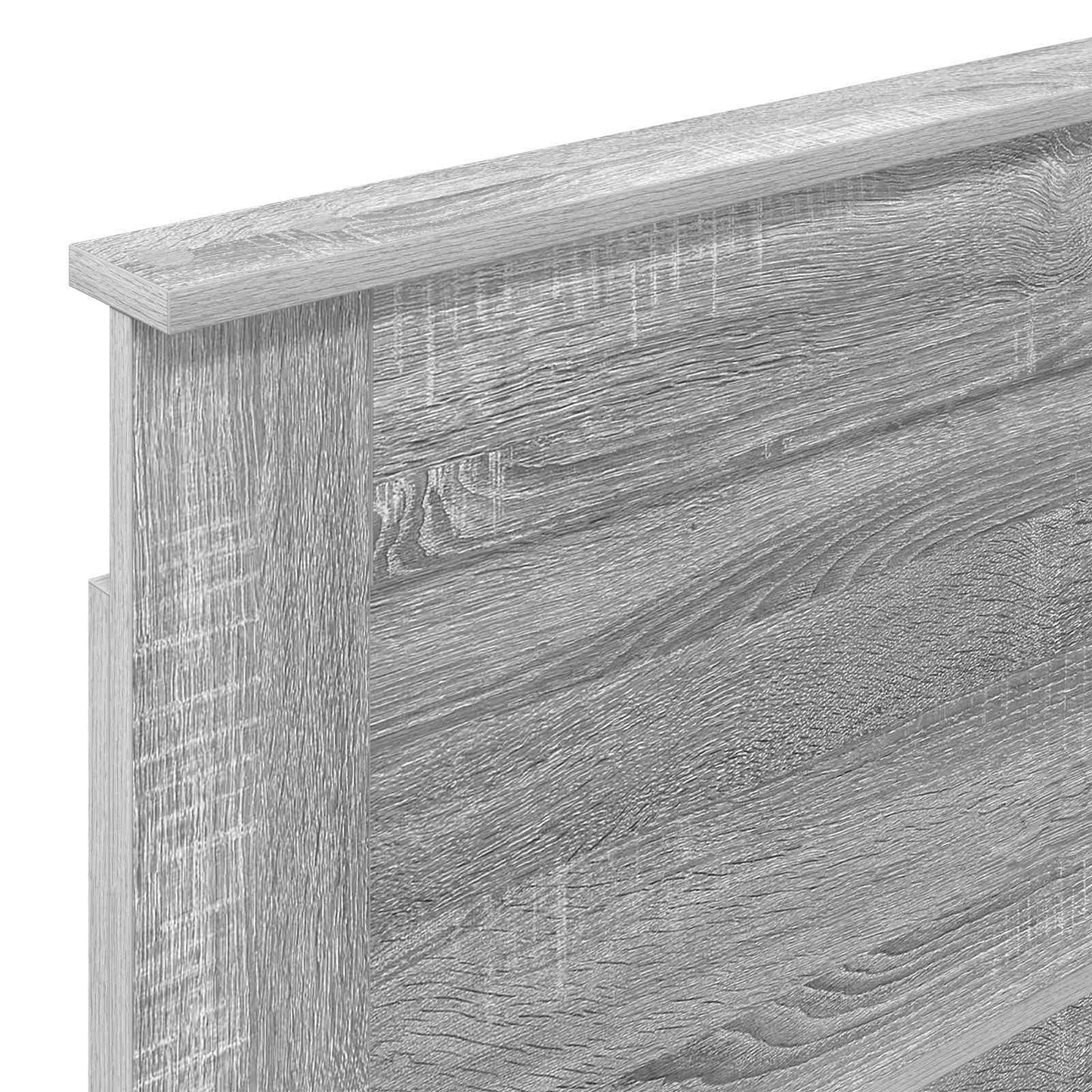 Headboard with Headboard Grey Sonoma 100 cm Engineered Wood