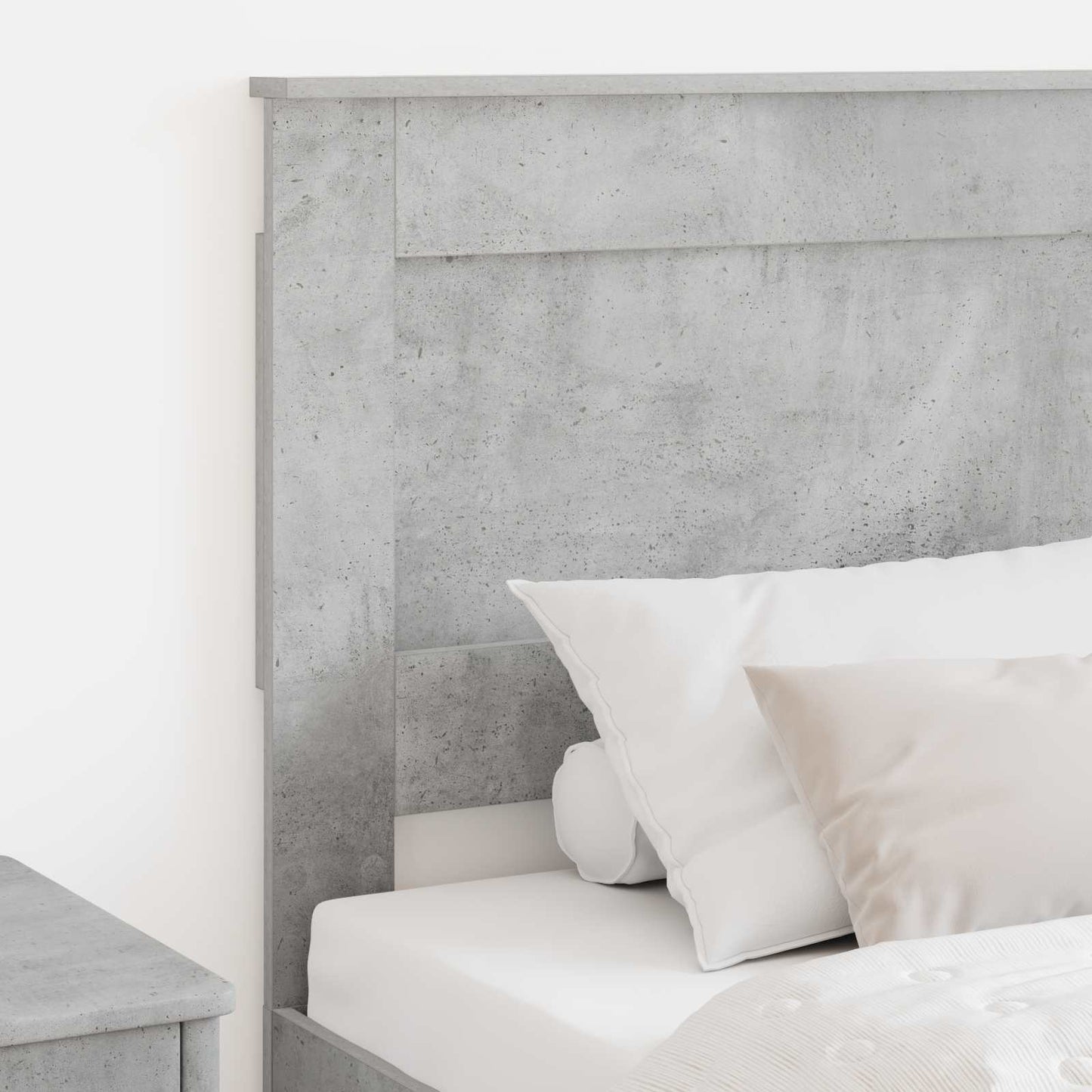 Headboard with Headboard Concrete Grey 90 cm Engineered Wood
