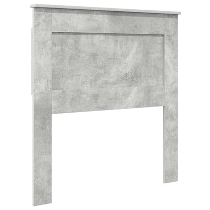 Headboard with Headboard Concrete Grey 90 cm Engineered Wood