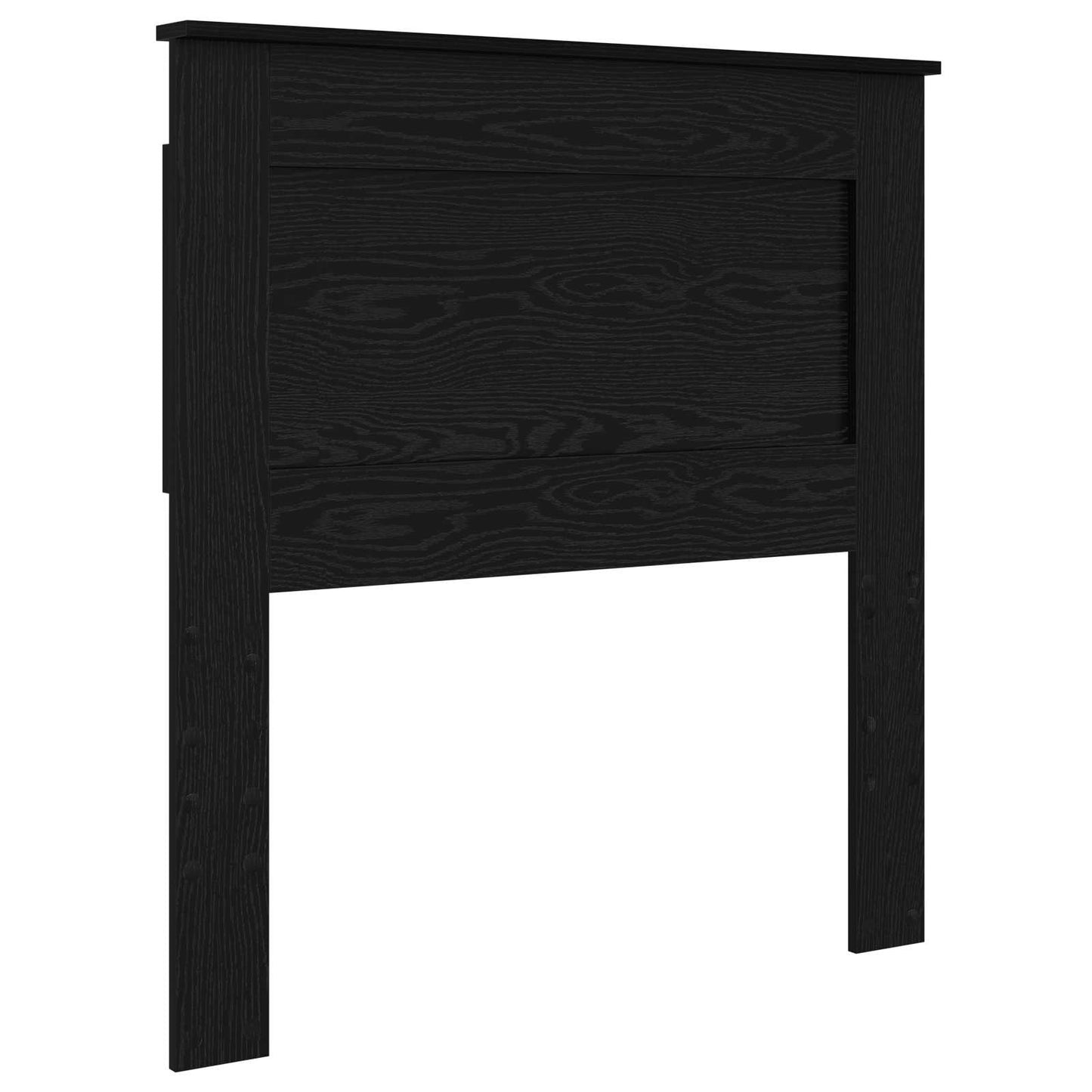 Headboard with Headboard Black Oak 80 cm Engineered Wood