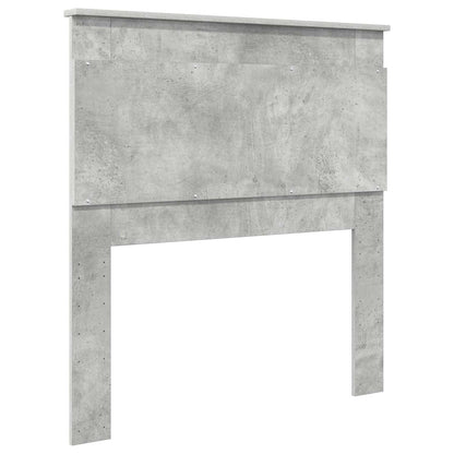Headboard with Headboard Concrete Grey 80 cm Engineered Wood