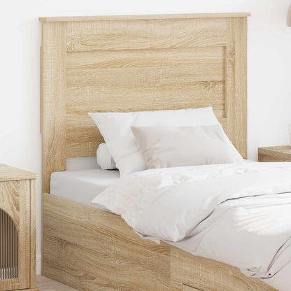 Headboard with Headboard Sonoma Oak 75 cm Engineered Wood