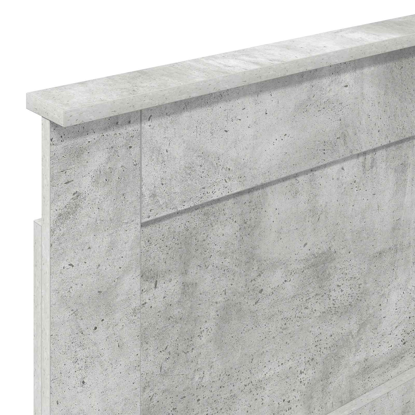Headboard with Headboard Concrete Grey 75 cm Engineered Wood