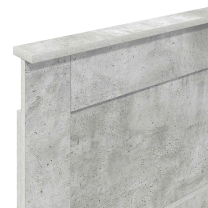 Headboard with Headboard Concrete Grey 75 cm Engineered Wood