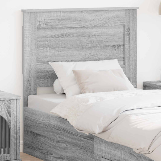 Headboard Grey Sonoma Engineered Wood