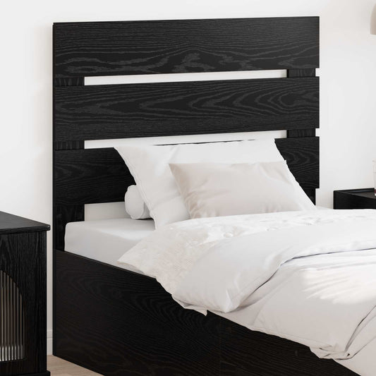Headboard Black Oak Engineered Wood