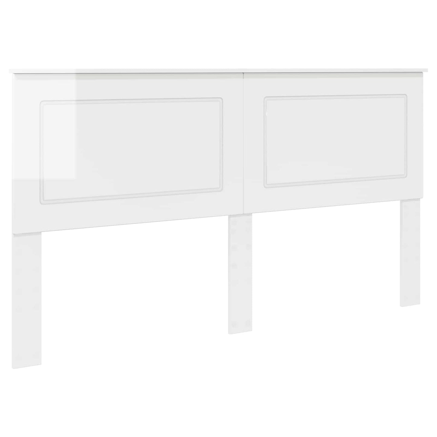 Headboard Gloss White 100 cm Engineered Wood