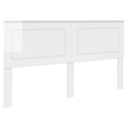 Headboard Gloss White 100 cm Engineered Wood