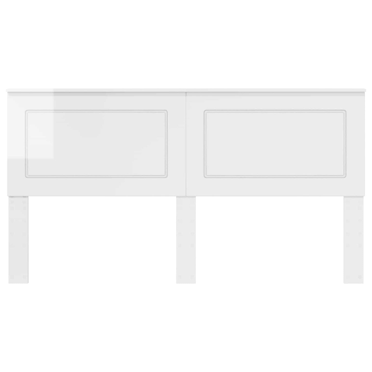 Headboard Gloss White 100 cm Engineered Wood