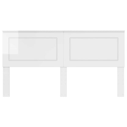 Headboard Gloss White 100 cm Engineered Wood