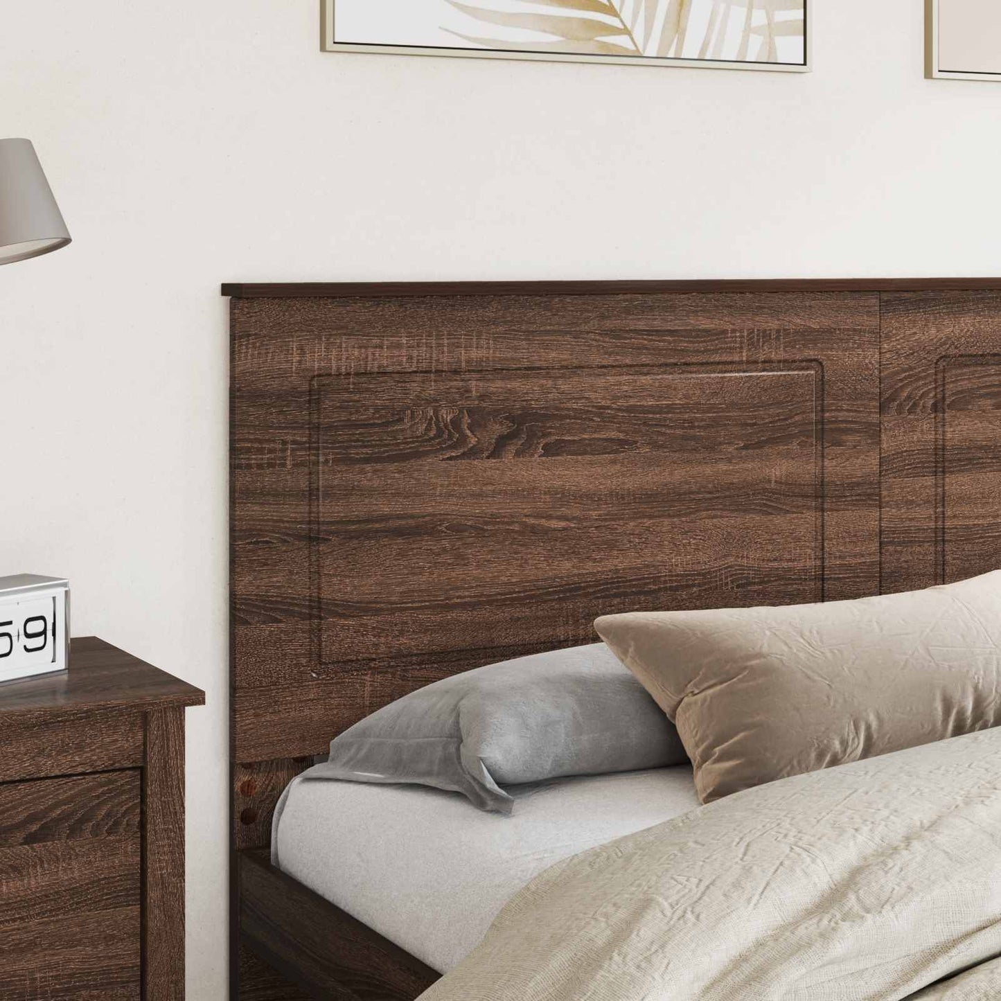 Headboard Brown Oak 100 cm Engineered Wood