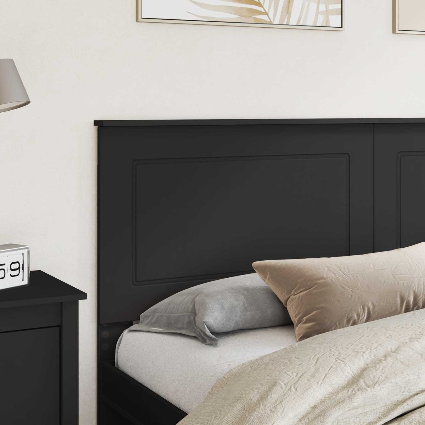 Headboard Black Oak 100 cm Engineered Wood