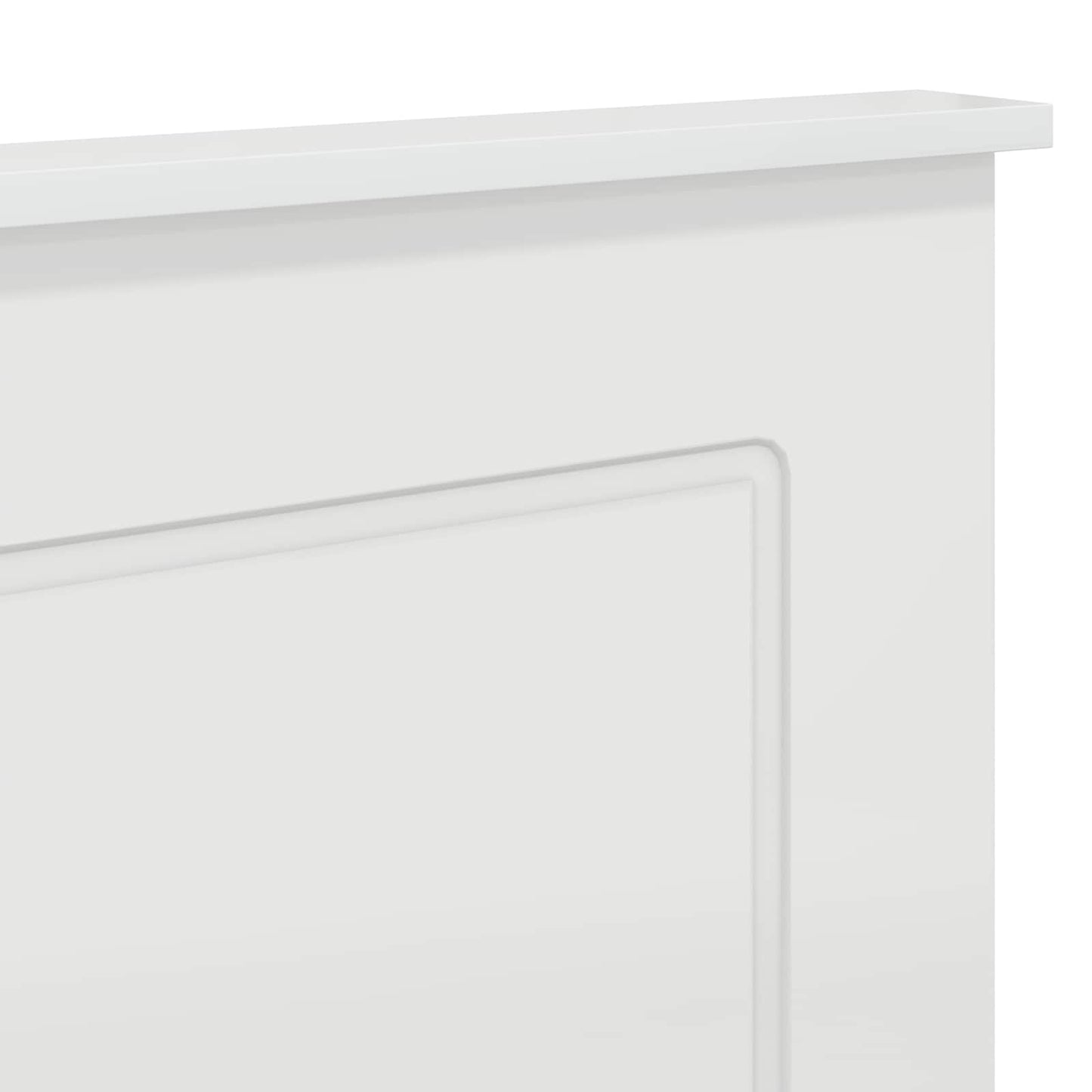 Headboard Gloss White 100 cm Engineered Wood
