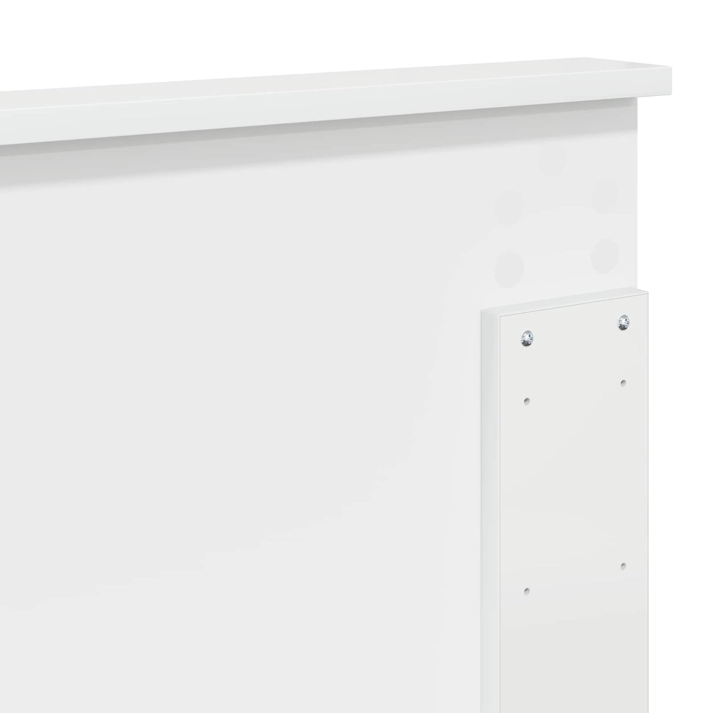 Headboard Gloss White 100 cm Engineered Wood