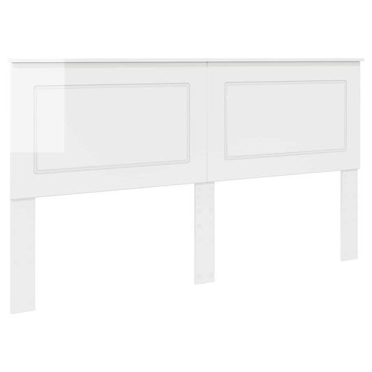 Headboard Gloss White 100 cm Engineered Wood