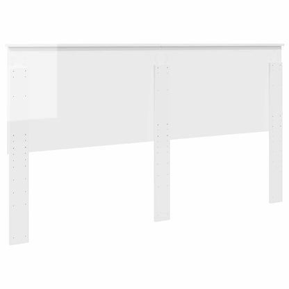 Headboard Gloss White 100 cm Engineered Wood