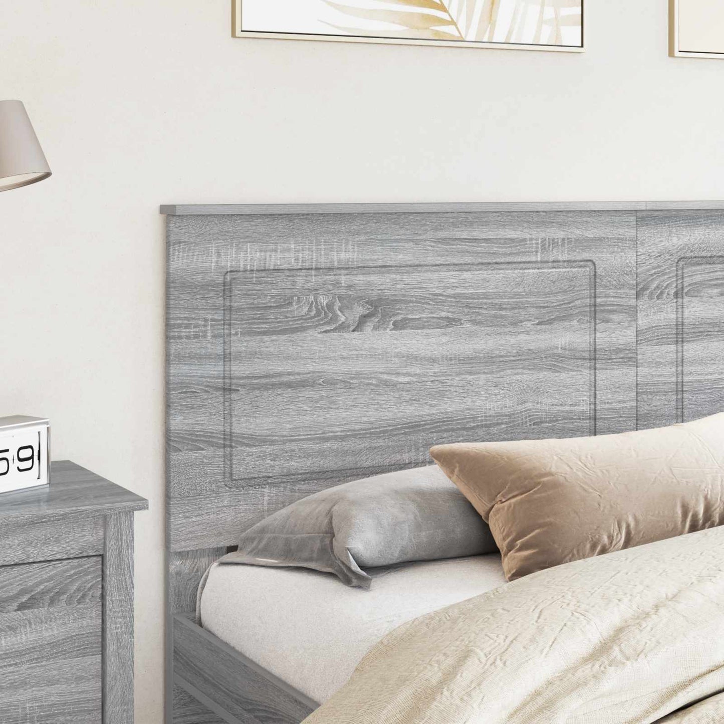 Headboard Grey Sonoma 100 cm Engineered Wood