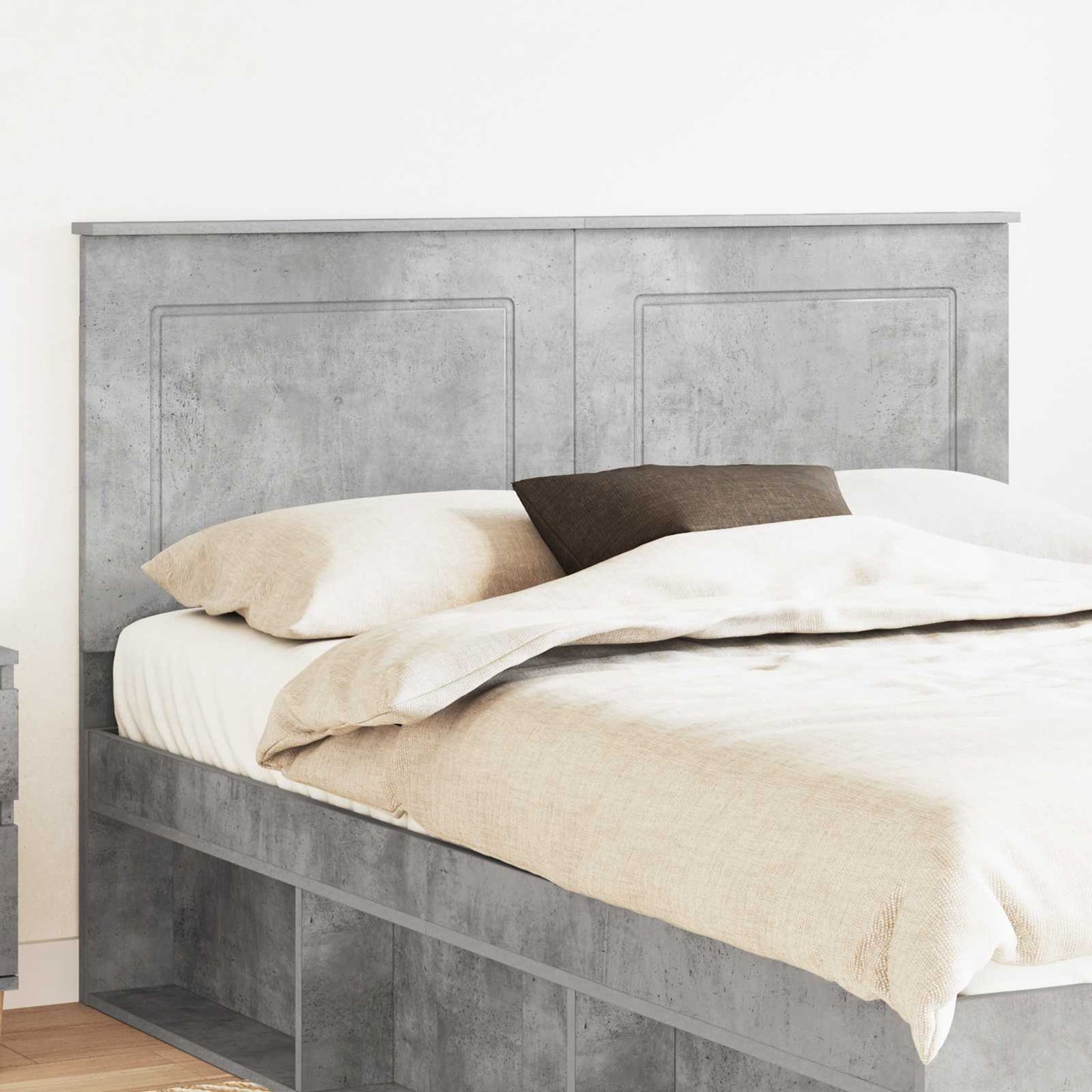 Headboard Concrete Grey 100 cm Engineered Wood