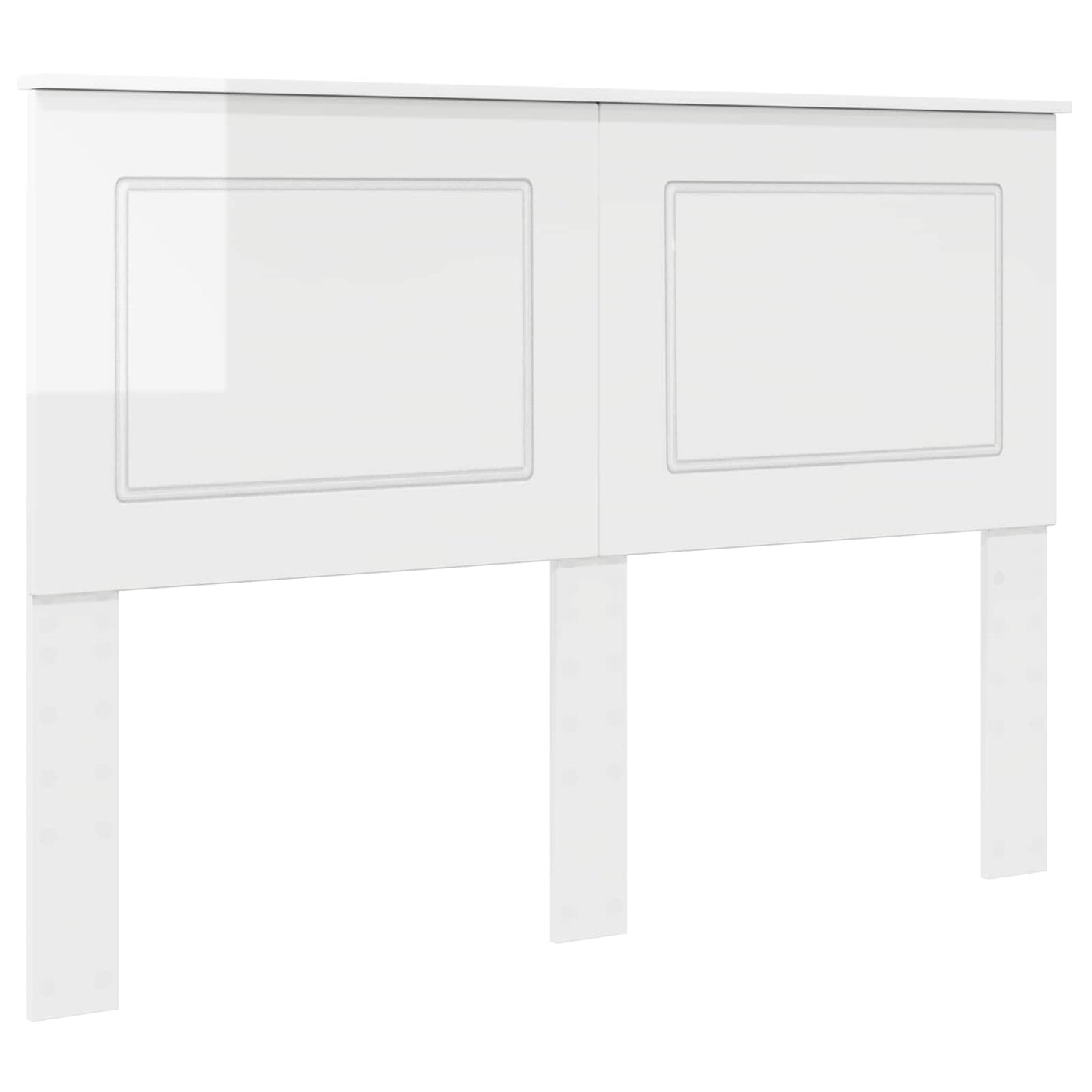 Headboard Gloss White 100 cm Engineered Wood