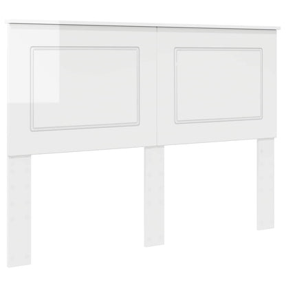 Headboard Gloss White 100 cm Engineered Wood