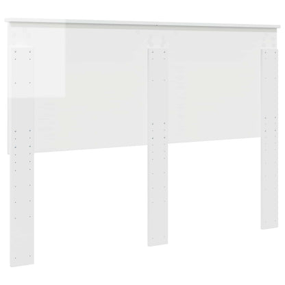 Headboard Gloss White 100 cm Engineered Wood