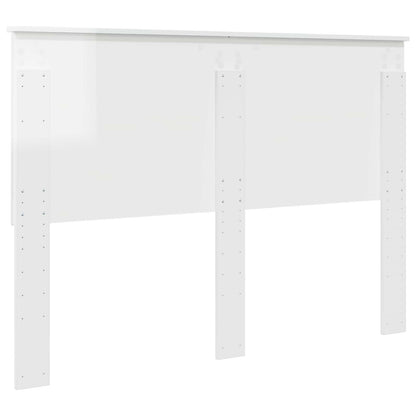 Headboard Gloss White 100 cm Engineered Wood